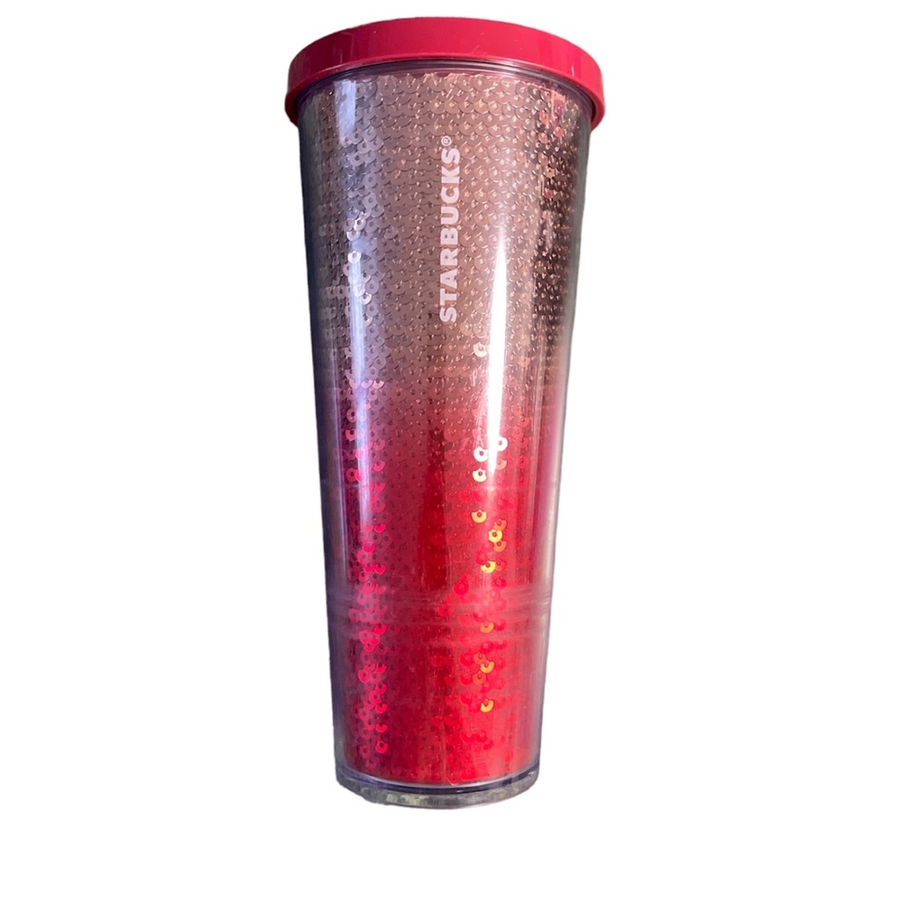 Starbucks Red Sequin Large cold cup